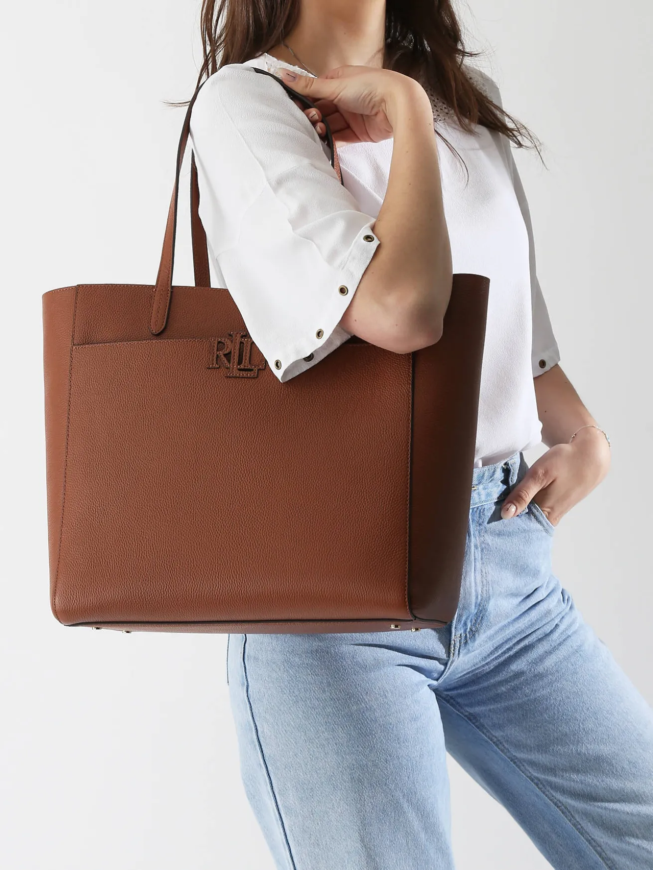 sac porté épaule Cameryn cuir LAUREN RALPH LAUREN