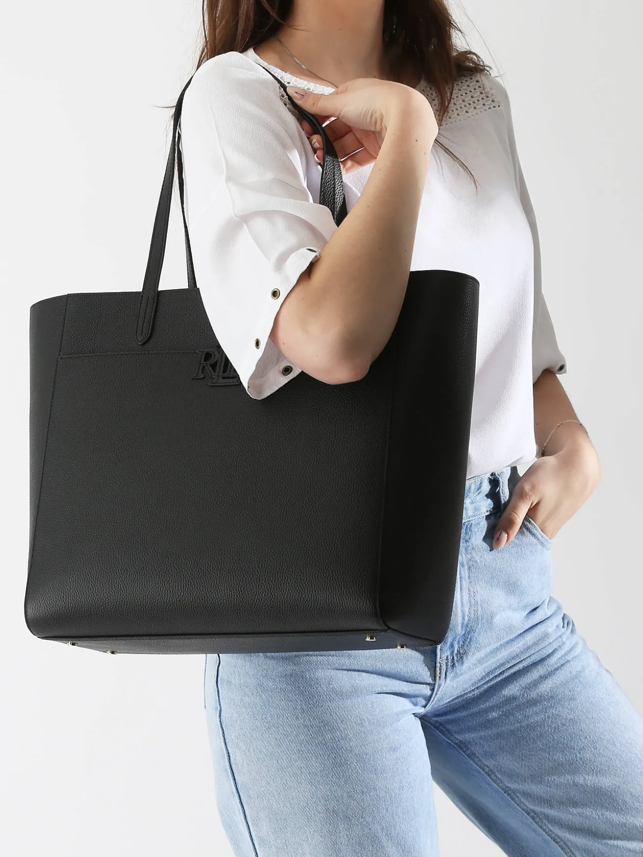 sac porté épaule Cameryn cuir LAUREN RALPH LAUREN