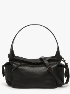 Sac porté épaule Cargo cuir BASILIC PEPPER