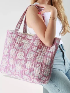 sac porté épaule Floral coton BINDI ATELIER