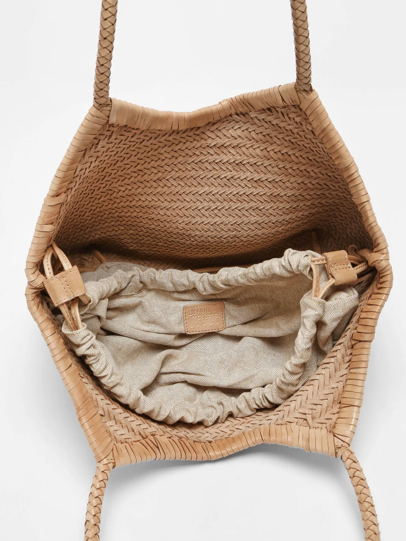 Sac porté épaule Goa cuir BASILIC PEPPER