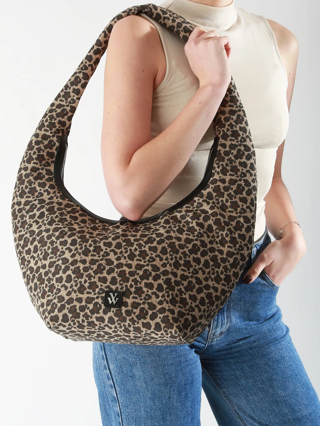 sac porté épaule Leopard polyester VANESSA WU
