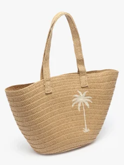 Sac porté épaule Luisa raphia PIECES