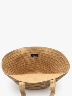 Sac porté épaule Luisa raphia PIECES