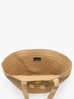 Sac porté épaule Luisa raphia PIECES