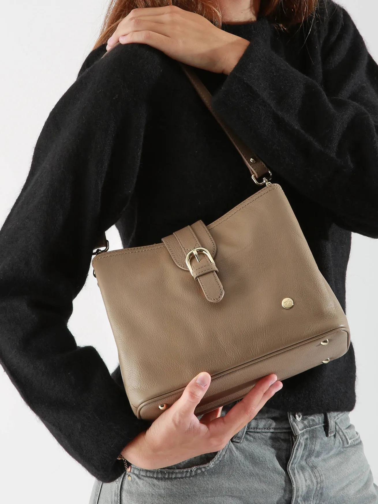 Sac porté épaule Luna cuir HEXAGONA
