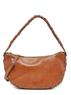 Sac porté épaule Obbo cuir BASILIC PEPPER