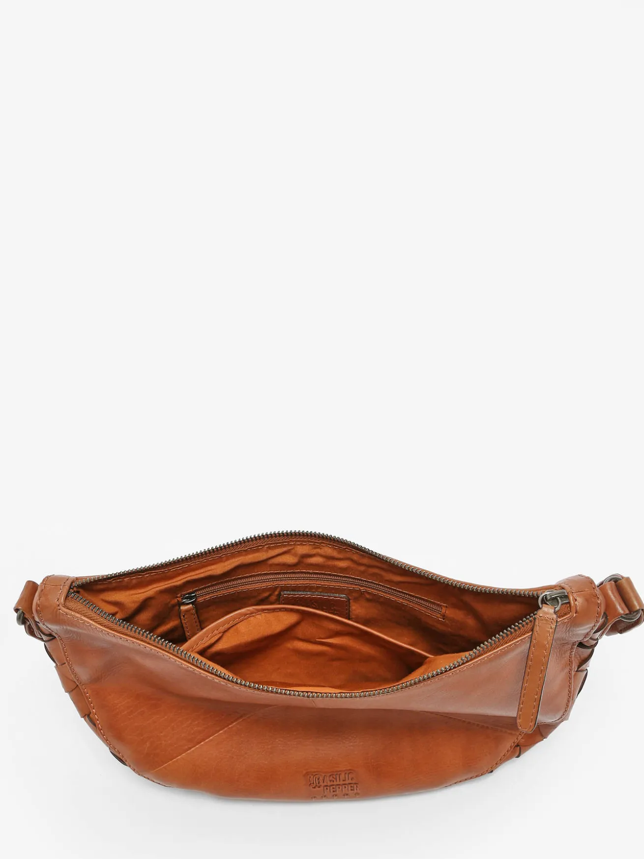 Sac porté épaule Obbo cuir BASILIC PEPPER