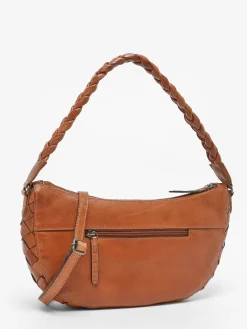 Sac porté épaule Obbo cuir BASILIC PEPPER