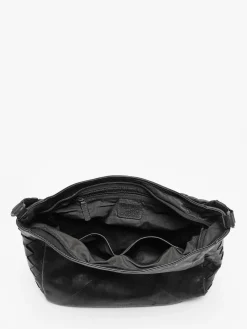 Sac porté épaule Obbo cuir BASILIC PEPPER