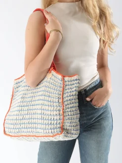 sac porté épaule Over the rainbow coton LE VOYAGE EN PANIER