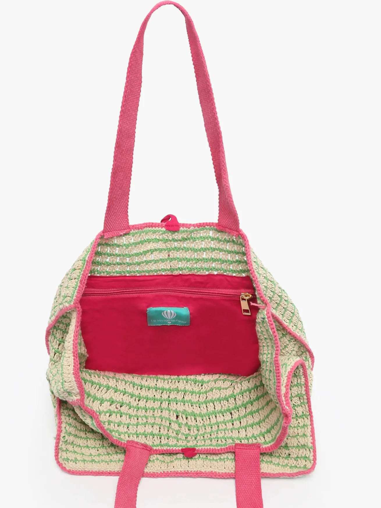 sac porté épaule Over the rainbow coton LE VOYAGE EN PANIER