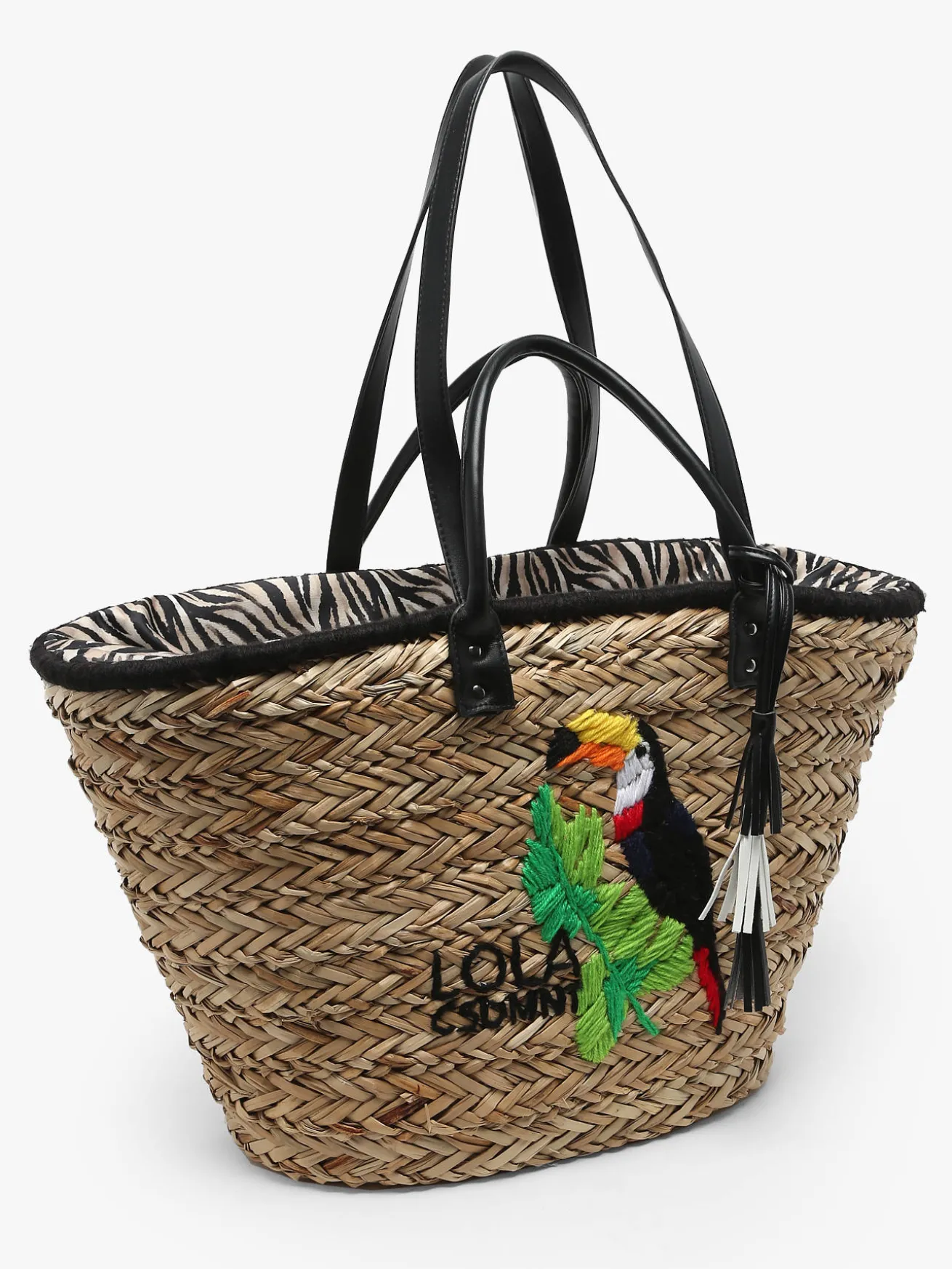 sac porté épaule Panier paille LOLA CASADEMUNT
