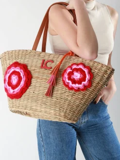 sac porté épaule Panier paille LOLA CASADEMUNT