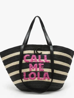sac porté épaule Panier paille LOLA CASADEMUNT