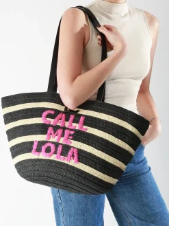 sac porté épaule Panier paille LOLA CASADEMUNT