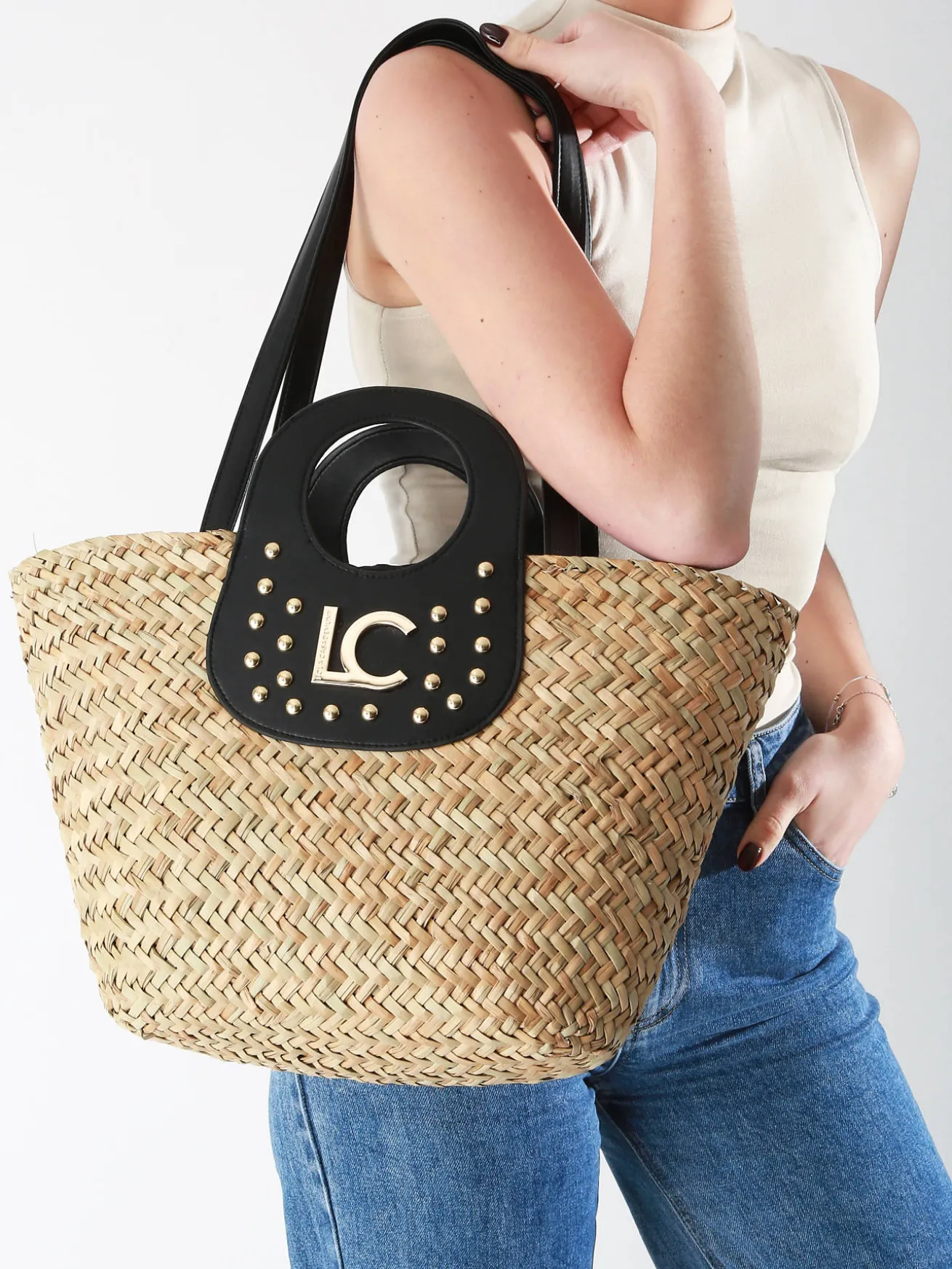Sac porté épaule Panier papier LOLA CASADEMUNT