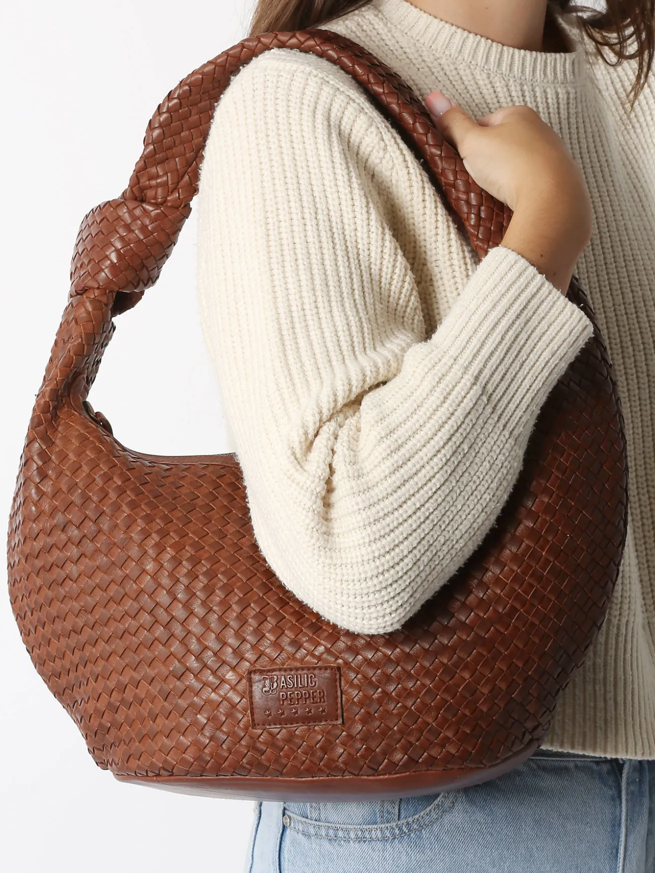 sac porté épaule Parma cuir BASILIC PEPPER