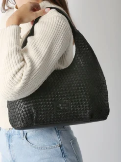 sac porté épaule Parma cuir BASILIC PEPPER