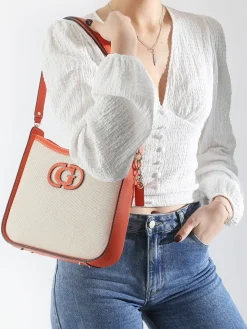 sac porté épaule Sebina coton GUESS