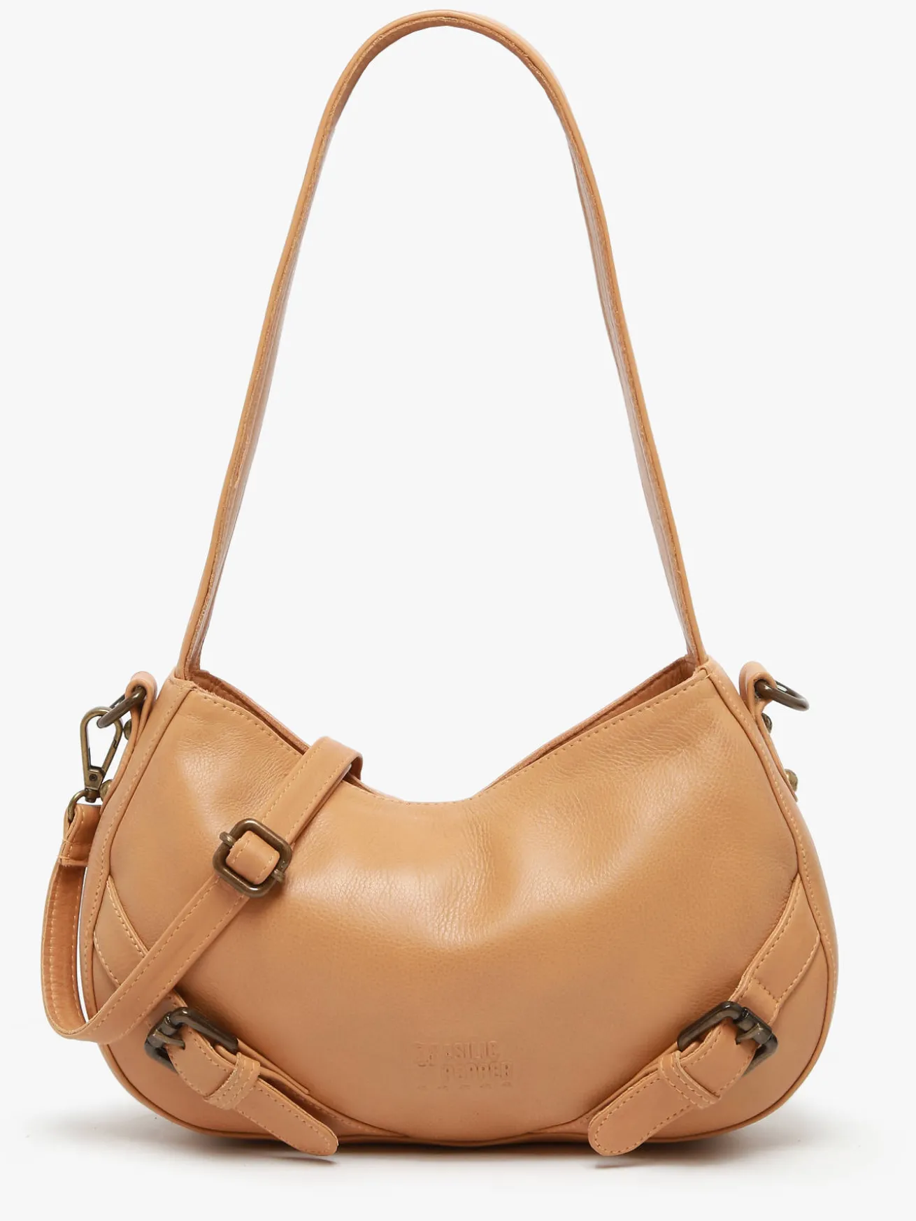 Sac porté épaule Strappy cuir BASILIC PEPPER
