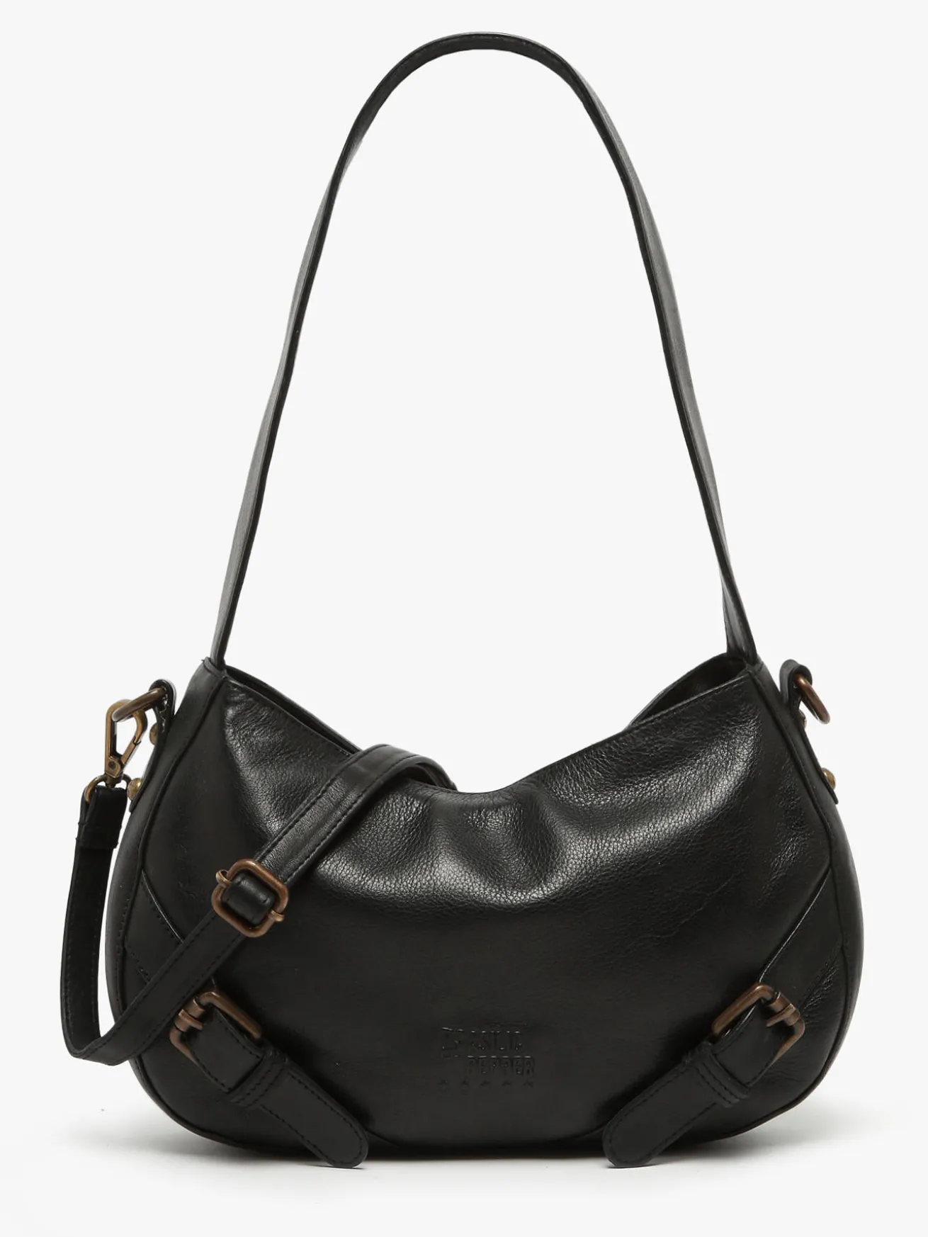 Sac porté épaule Strappy cuir BASILIC PEPPER