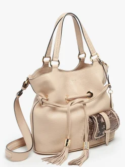 Sac seau M Premier Flirt Python cuir LANCEL