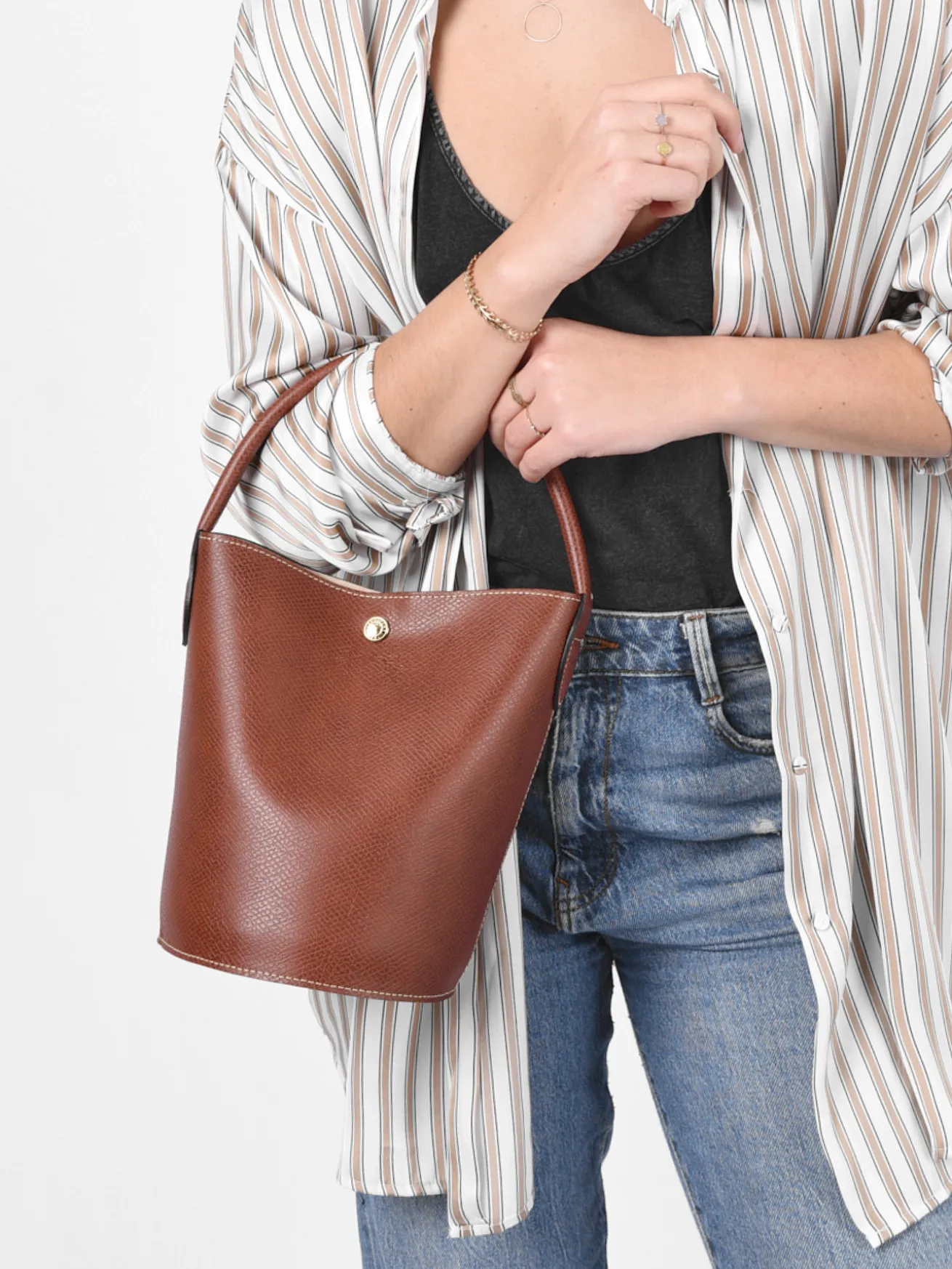 Sac seau Épure cuir LONGCHAMP