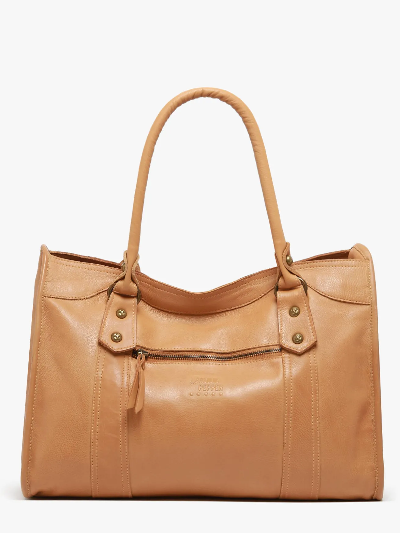 Sac Shopping Cow cuir BASILIC PEPPER