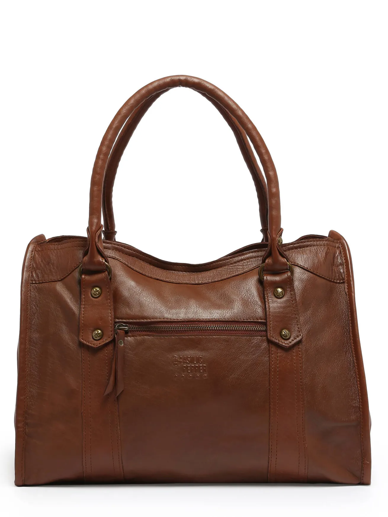 Sac Shopping Cow cuir BASILIC PEPPER