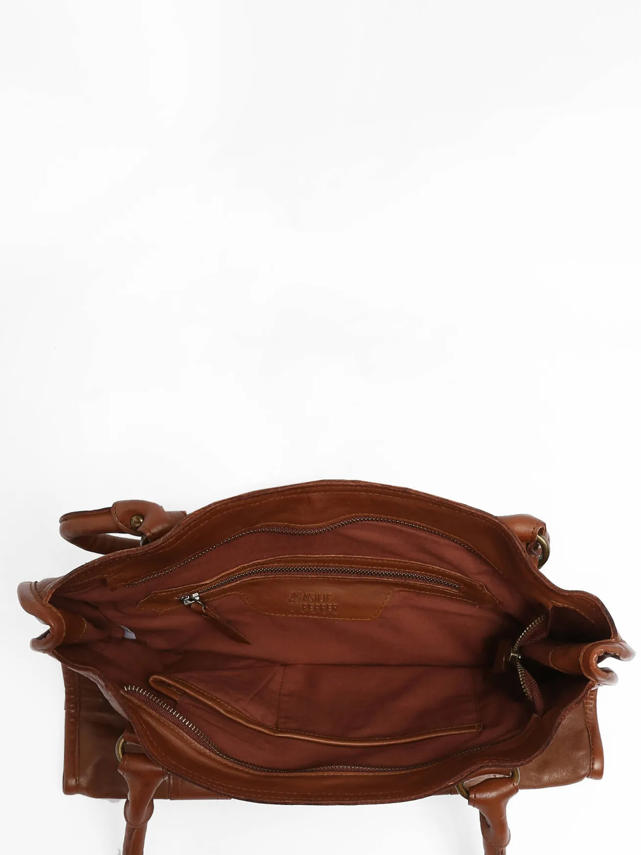 Sac Shopping Cow cuir BASILIC PEPPER