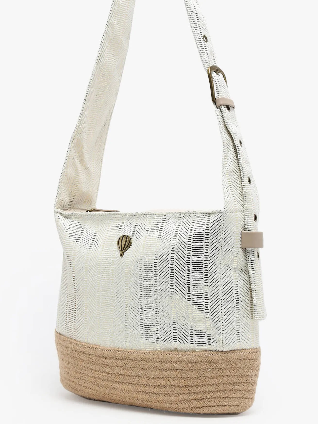 Sac shopping Guimauve LE VOYAGE EN PANIER