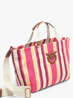 Sac shopping Logo shopper coton PINKO