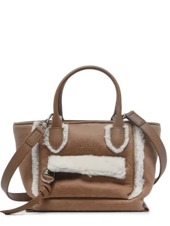 Sac trapèze Mailbox Shearling cuir LONGCHAMP