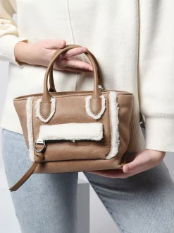 Sac trapèze Mailbox Shearling cuir LONGCHAMP