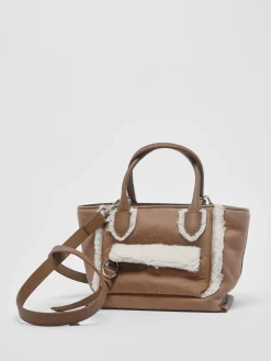 Sac trapèze Mailbox Shearling cuir LONGCHAMP