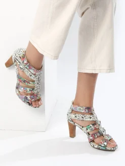 Sandales à talon en cuir LAURA VITA