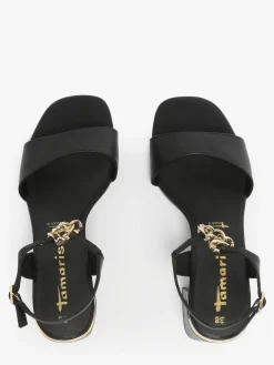 Sandales à talon en cuir TAMARIS