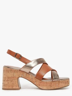 Sandales à talon en cuir TAMARIS