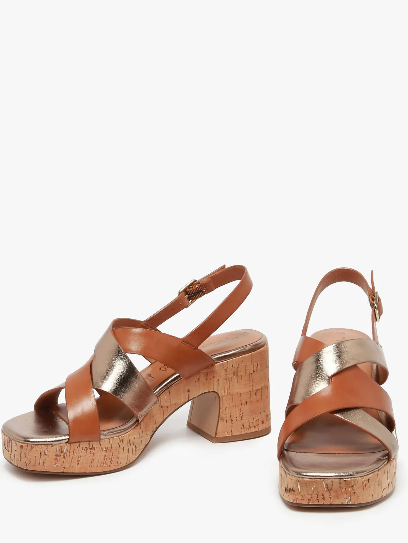 Sandales à talon en cuir TAMARIS