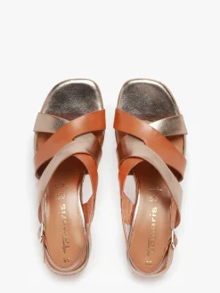Sandales à talon en cuir TAMARIS
