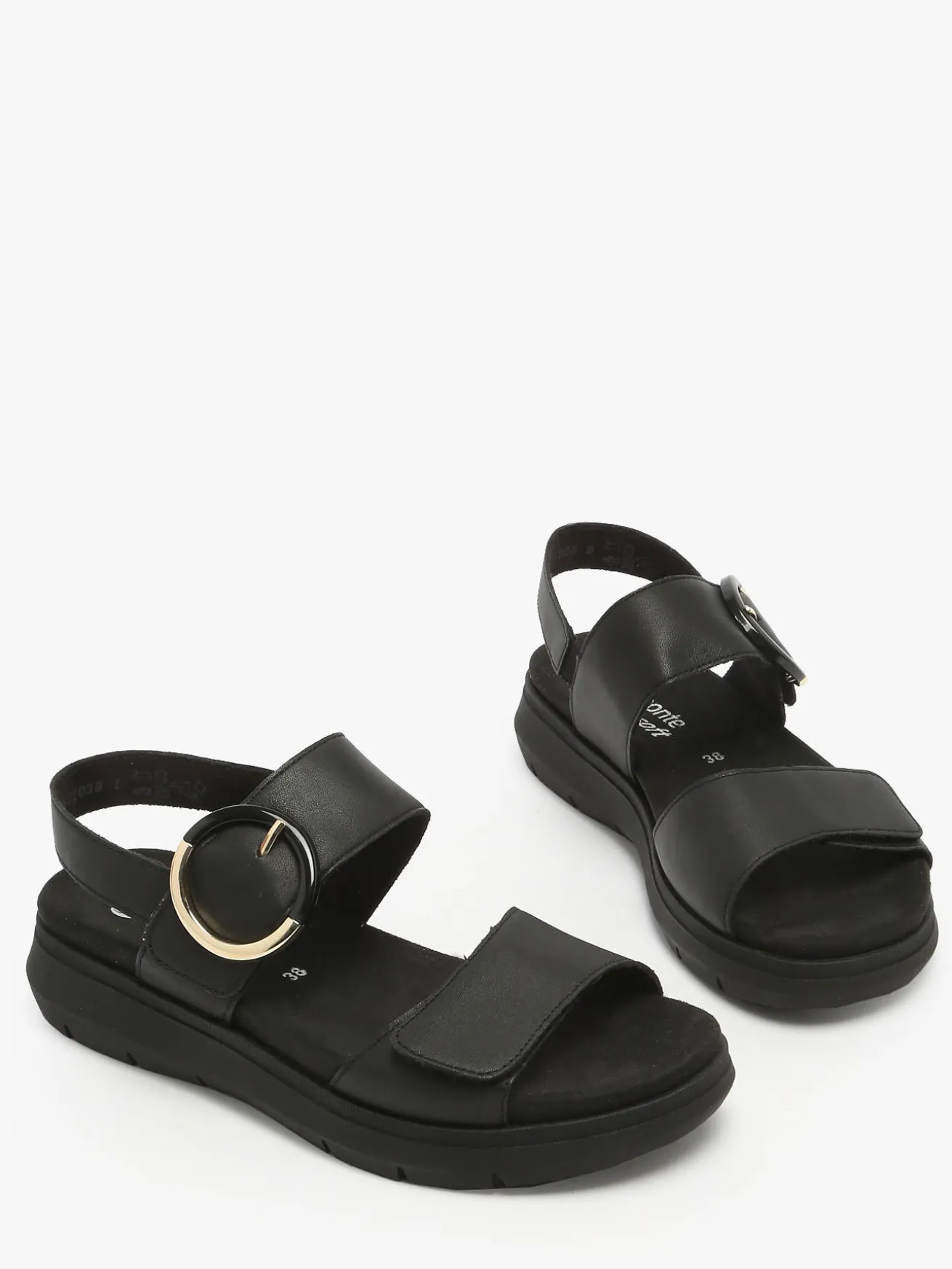 Sandales semelle compensée en cuir REMONTE