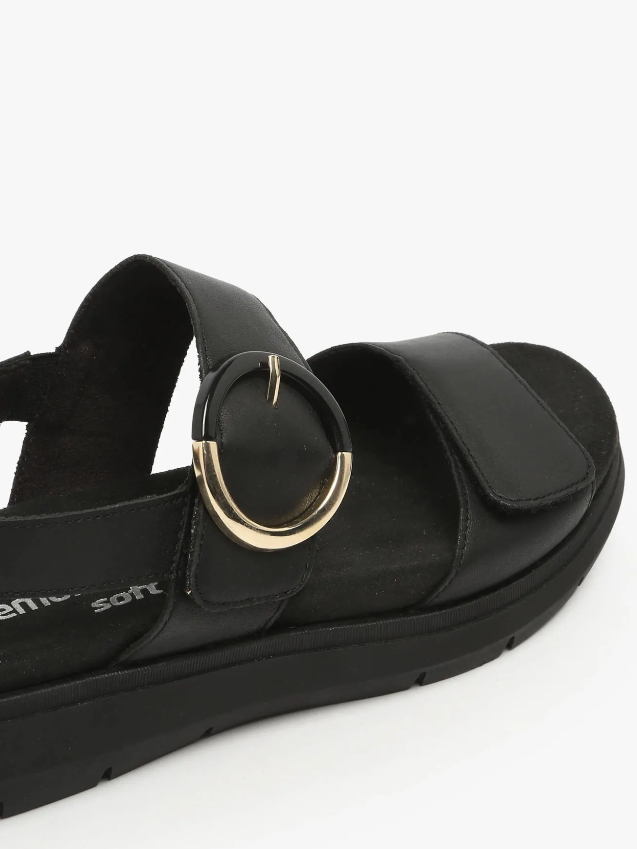 Sandales semelle compensée en cuir REMONTE