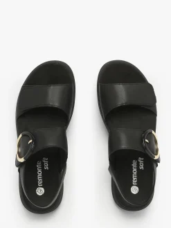 Sandales semelle compensée en cuir REMONTE