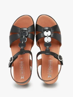 Sandales talon compensé en cuir MEPHISTO