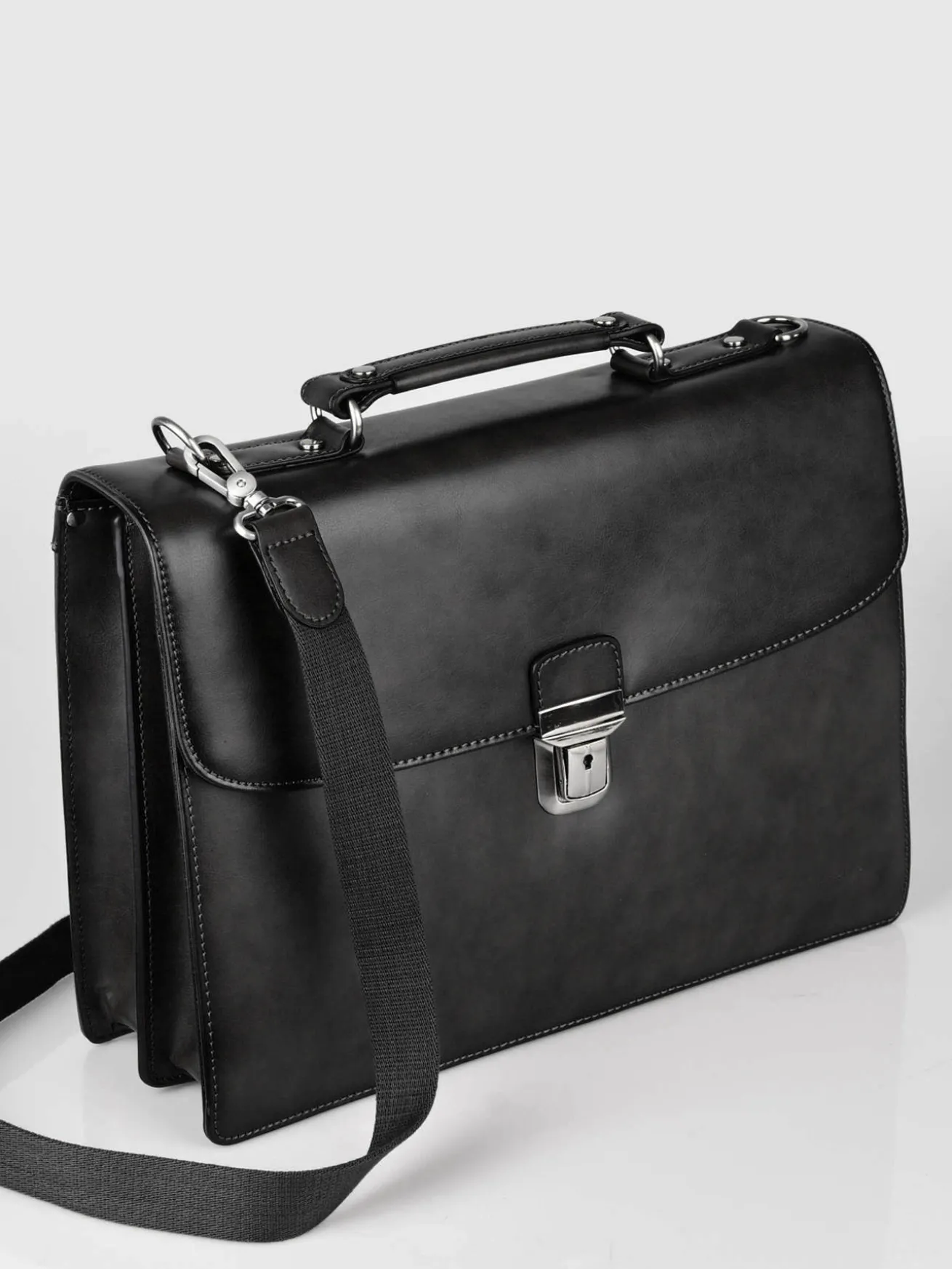 Serviette Crosta 2 compartiments cuir ETRIER