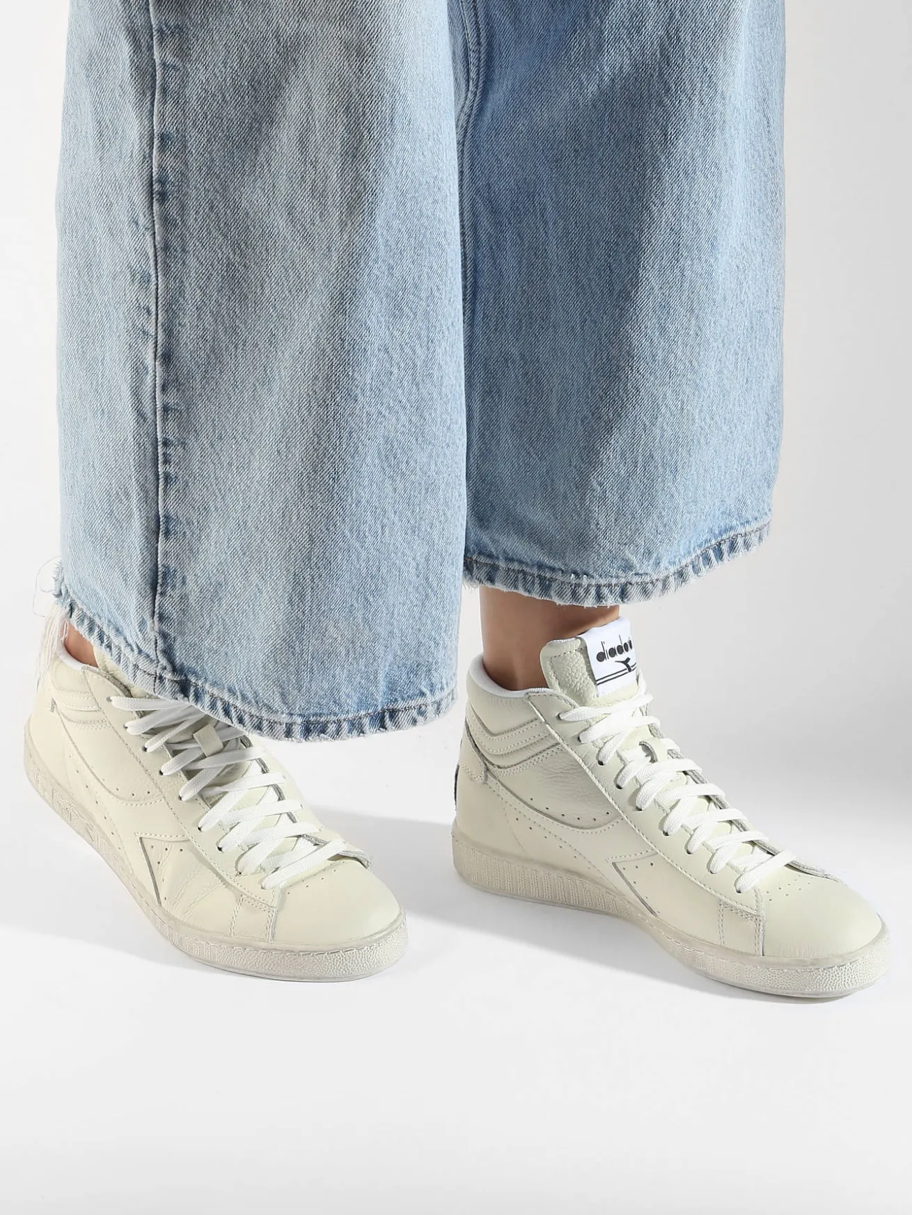 Sneakers Game L Hi Waxed en cuir DIADORA