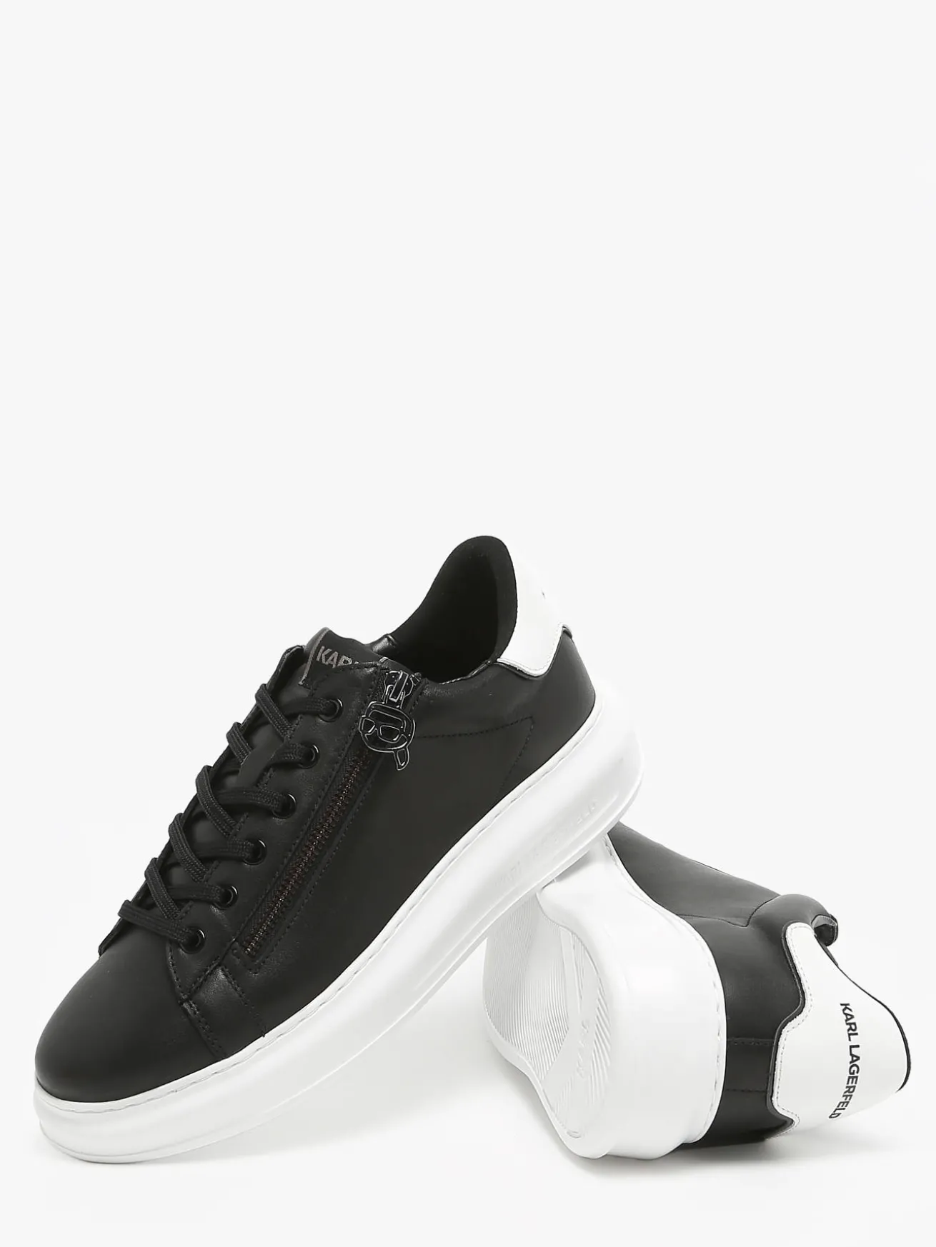 Sneakers Kapri NFT Zip en cuir KARL LAGERFELD