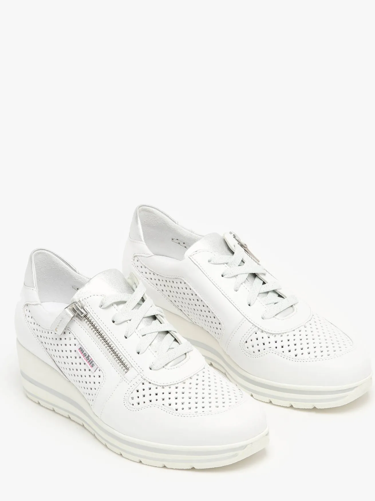 Sneakers talon compensé en cuir MEPHISTO