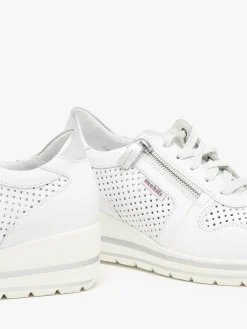 Sneakers talon compensé en cuir MEPHISTO